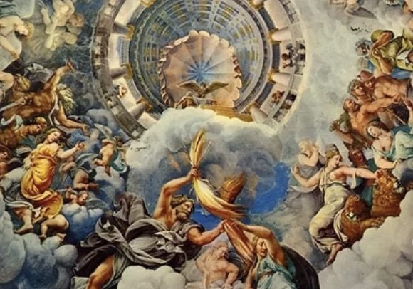 Fresco artwork of the divine feminine